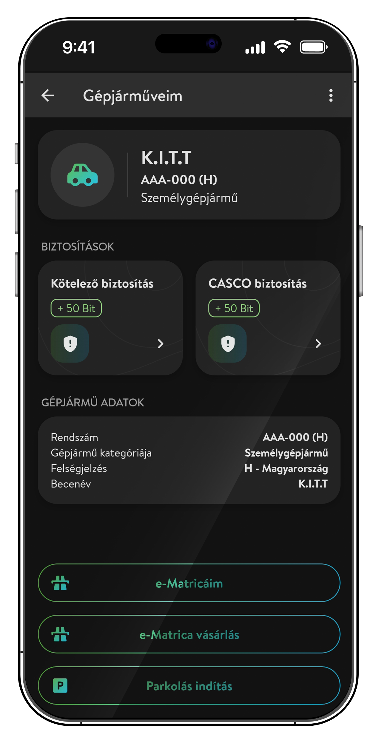Simple Gépjármű profil